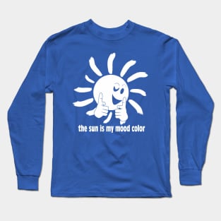 The sun is my mood color Long Sleeve T-Shirt